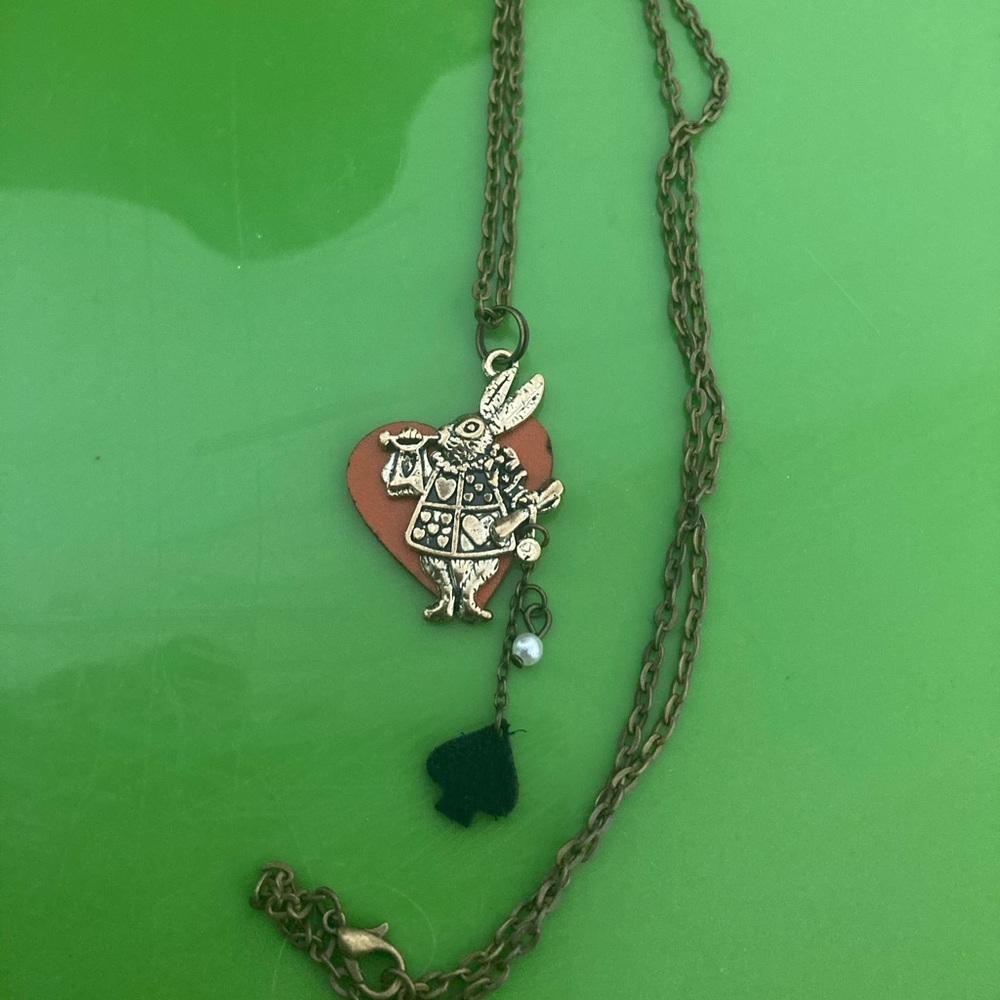 Women’s necklace white rabbit